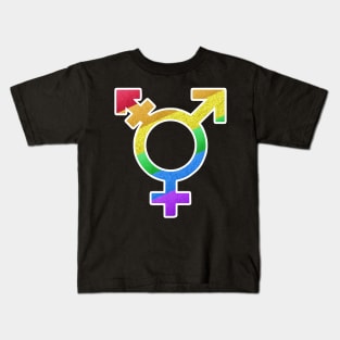 Rainbow Transgender Symbol Kids T-Shirt